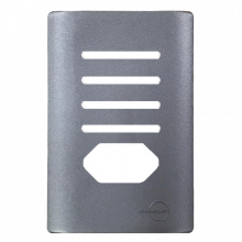 Placa 4 Interruptores + 1 Tomada (ESPECIAL) 4x2 com Suporte - Novara Preto Grafite